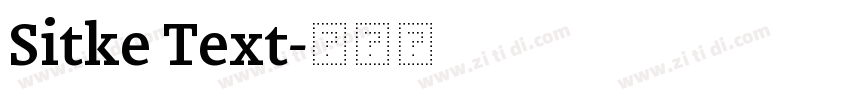 Sitke Text字体转换